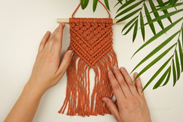 Geometryczna makrama ścienna, Martyna Craft